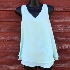 The Limited mint color tank